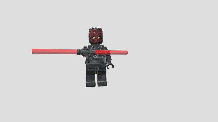 Lego Minifigure bootleg Maul 3D Model