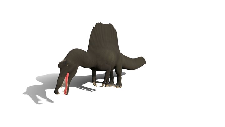 Spinosaurus Maroccanus - Catching fish ready – Kostenloses 3D-Modell STL