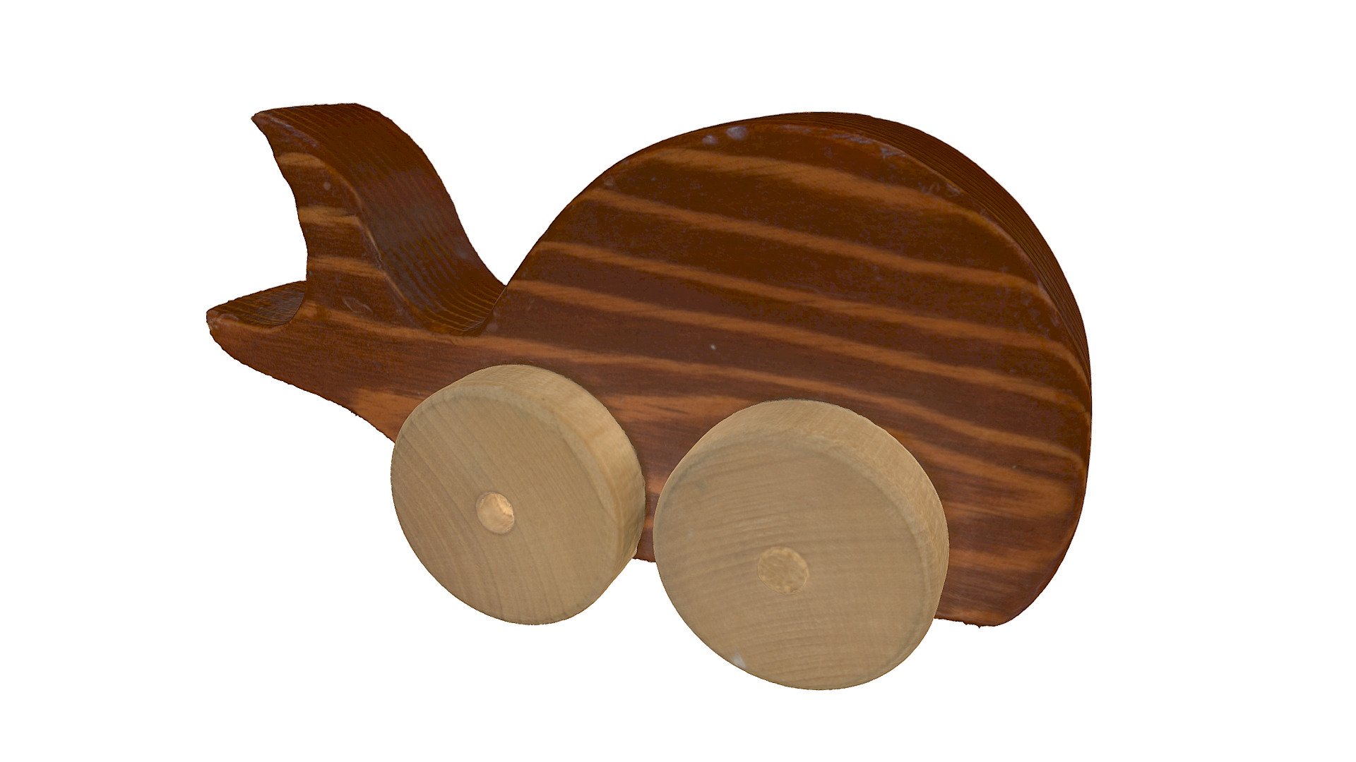 Wooden Whale Toy 3D Scan