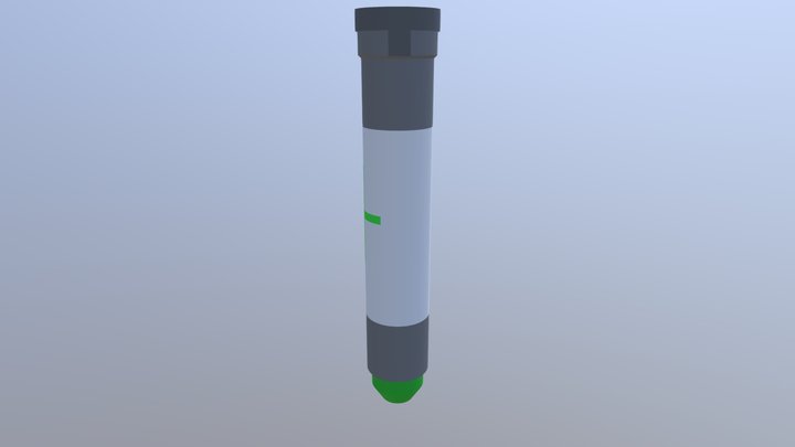 Rust Medical Syringe 3D Model
