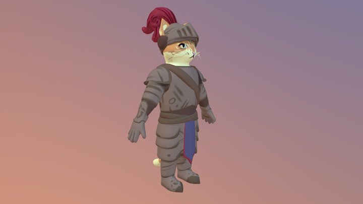 Whiskerhold Kitty 3D Model