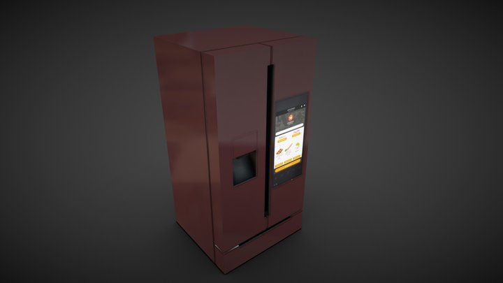 Smart fridge 3D Model