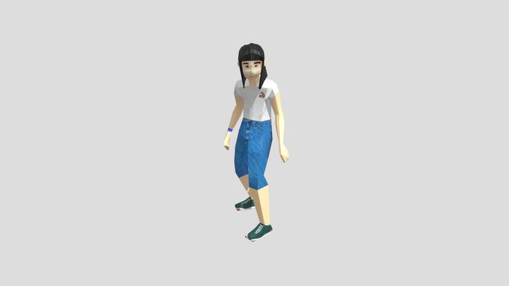 Sibler Player 1 Idle 3D Model