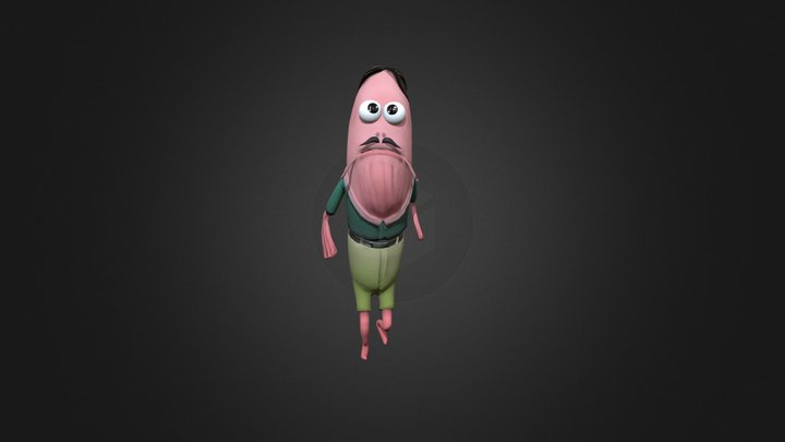 SpongeBob Male Fish 3D Model