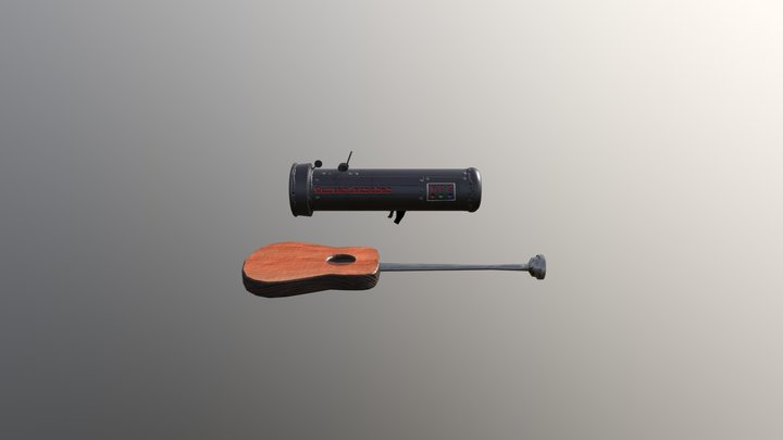 Guitar Launcher 3D Model