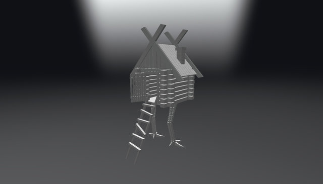 А hut on chicken legs 3D Model