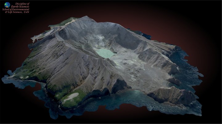 White Island, New Zealand 3D Model