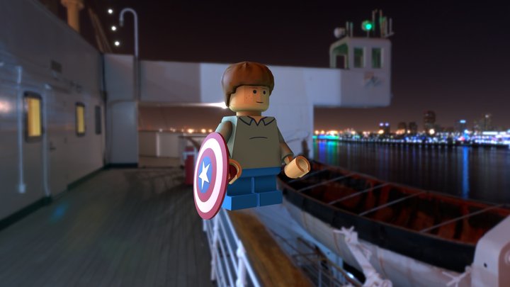 Wyn as a LEGO minifigure 3D Model