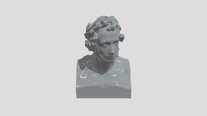 11_ Pushkin Bust 3D Model