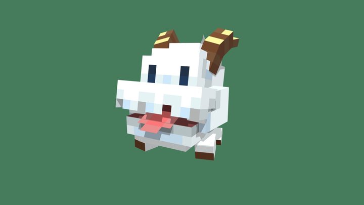 Minecraft Poro 3D Model