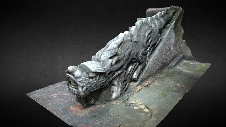 Rồng chầu điện Kính Thiên 3D Model
