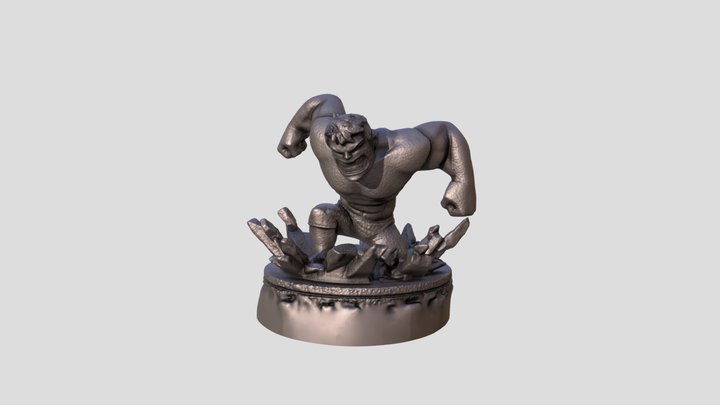 Hulk PopQ Figure Scan 3D Model