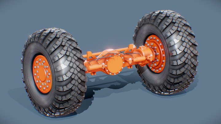 Military Suspension 3D Model