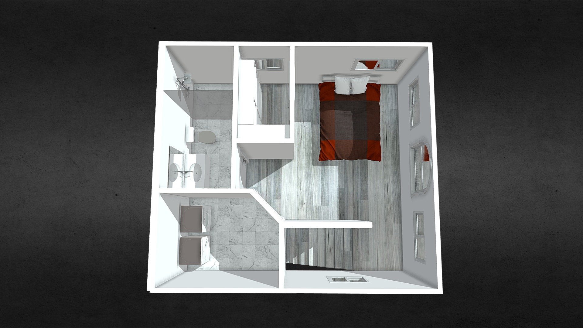 Dimitrijevic floor plan 2 3D model by Render3DQuick [d2daec6] Sketchfab