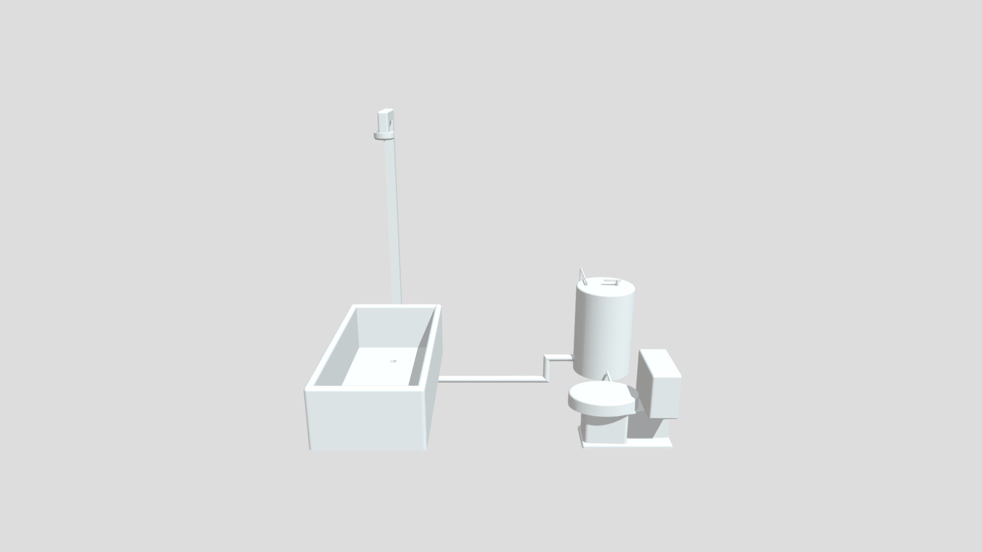 Shower water re-usage system