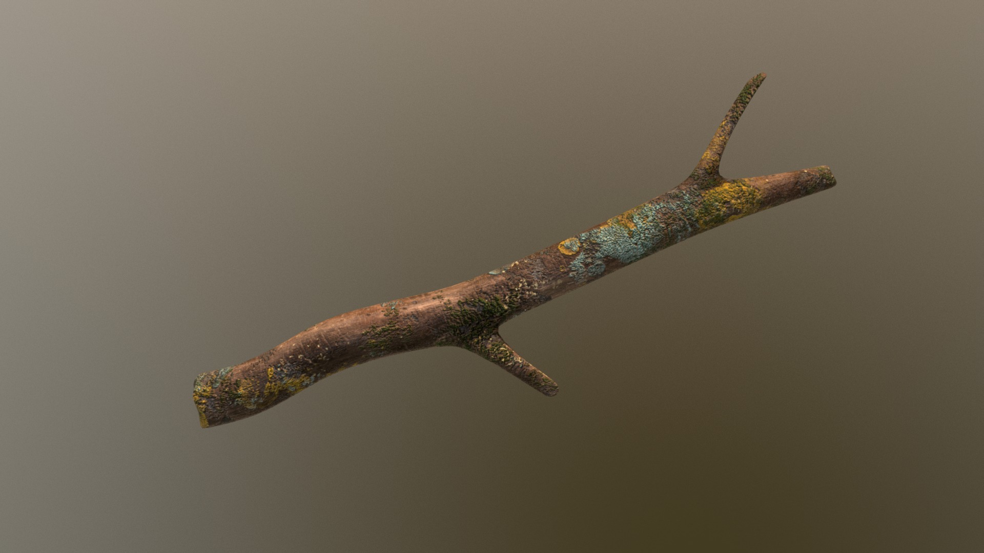 3D model Branch - This is a 3D model of the Branch. The 3D model is about a green snake with a long tail.