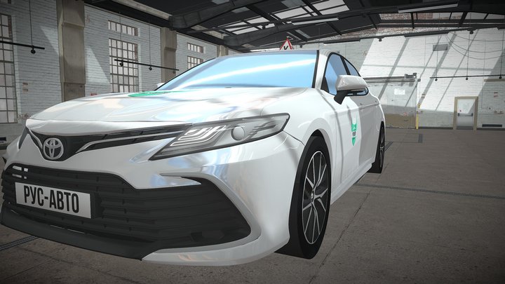 Toyota Camry White 3D Model