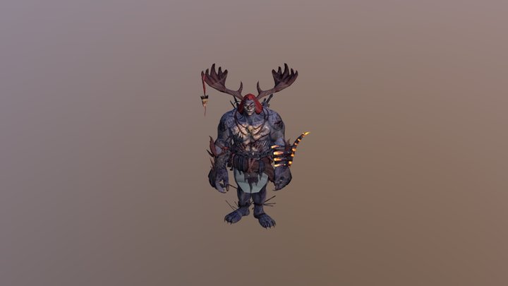 Demon Kneeling Animation