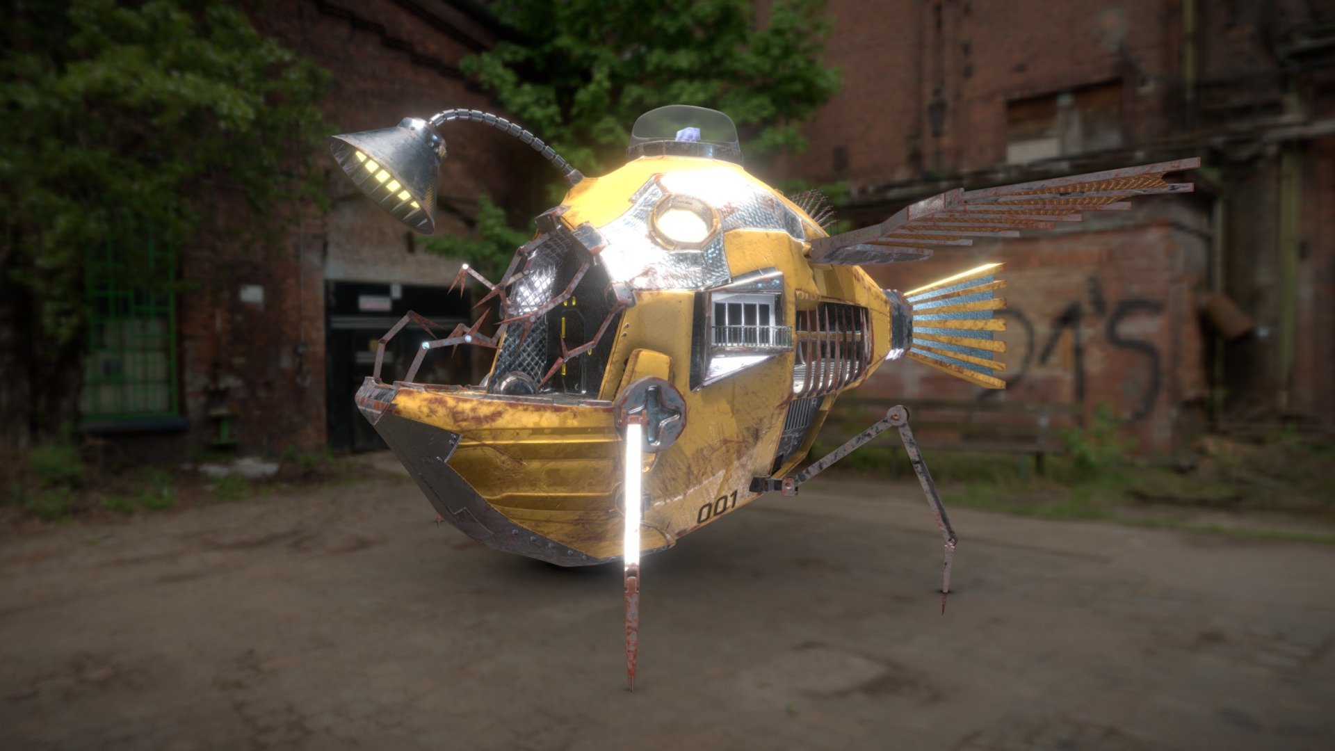 Angler Fish transportation machine - 3D model by victory_summery ...