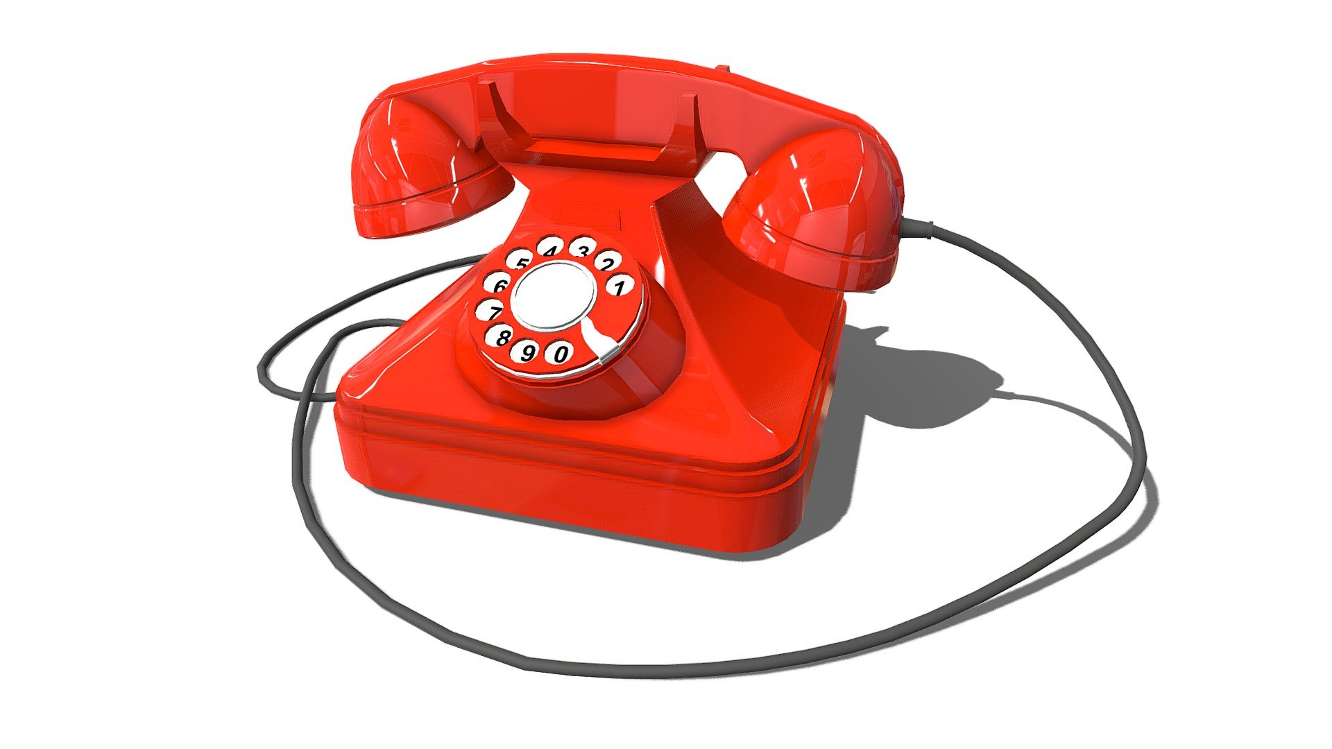 Vintage Rotary Telephone / Phone — Sketchfab embed 3D viewer