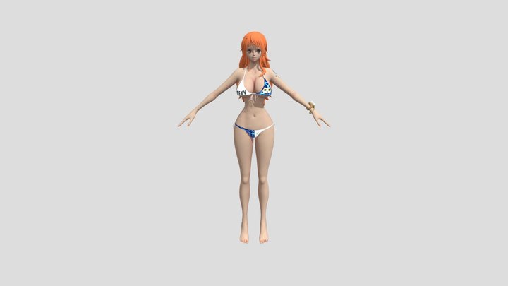 Nami In Bikini 3D Model