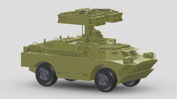 9K31 Strela-1 ( SA-9 Gaskin ) 3D Model