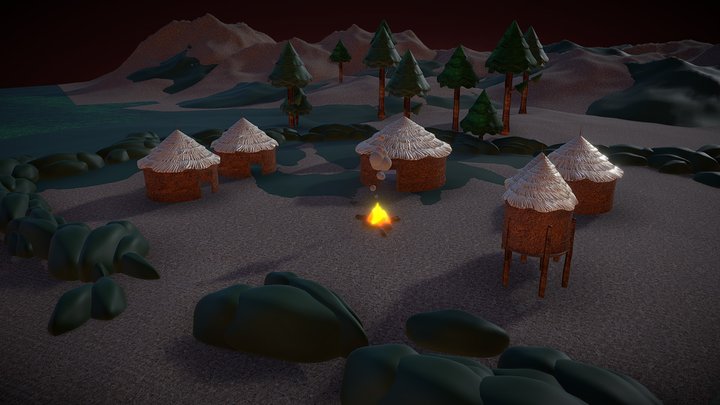 Rural Homestead 3D Model