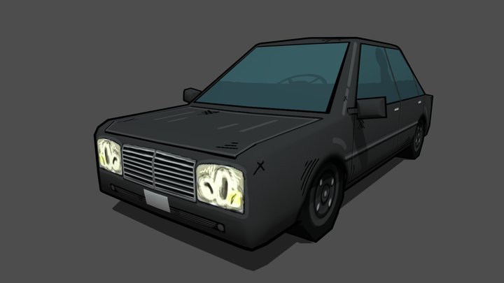 Retro Luxury Sedan – Modelo 3D gratuito STL