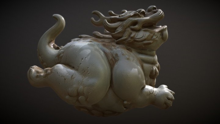龙生九子_负屃/The nine sons of the loong, Fuxi. 3D Model