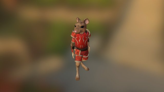 Rat Warrior 3D Model