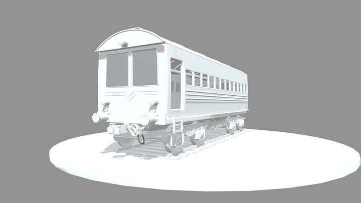 Train Coach 3D Model