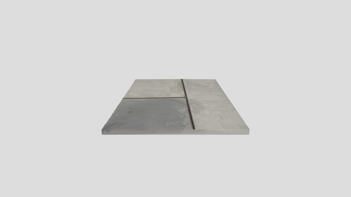 Concrete Split 01 3D Model