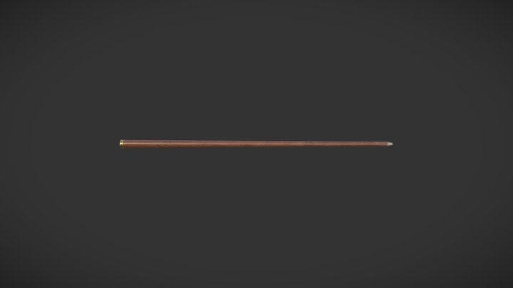 3D Model Victorian Cane-sword - TurboSquid 1948905