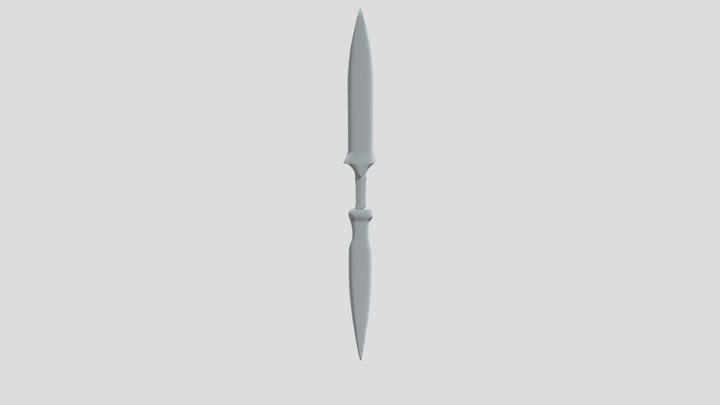 Double_ Sword_ Blender 3D Model