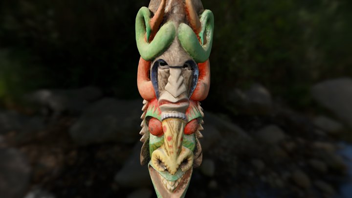 Boruca Diablo Mask 3D Model