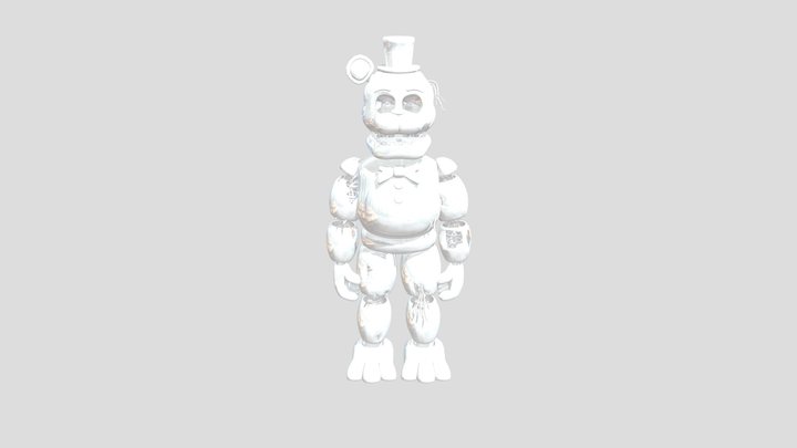FNaF 2 Withered Golden Freddy 3D Model