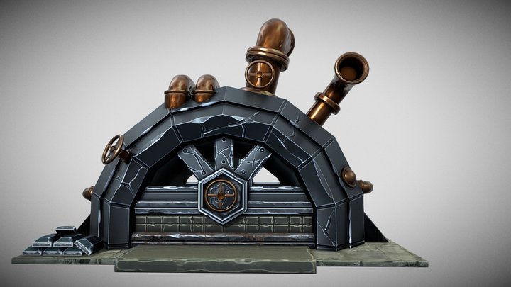 Stylized Furance 3D Model