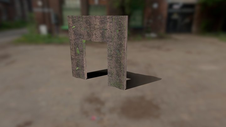 Wooden Doorway 3D Model