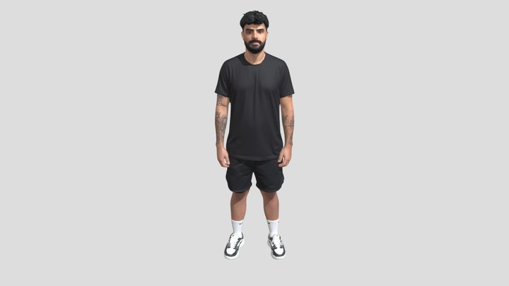 Monochrome Portrait In Black
