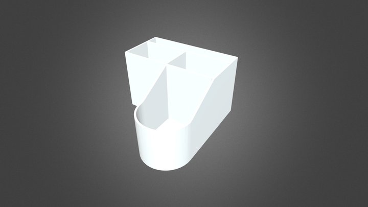 Pen and Calculator Holder 3D Model