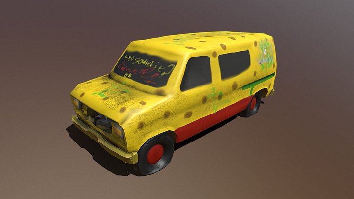 Abandoned Japari Van 3D Model
