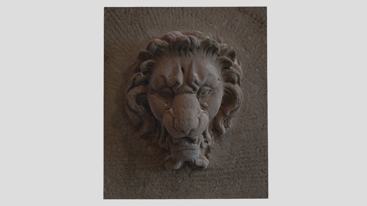 Statue Lion - Fontaine 3D Model