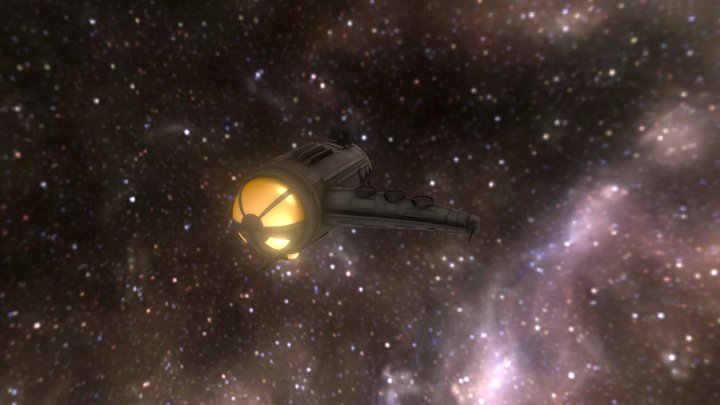 Hairdryer Spaceship 3D Model