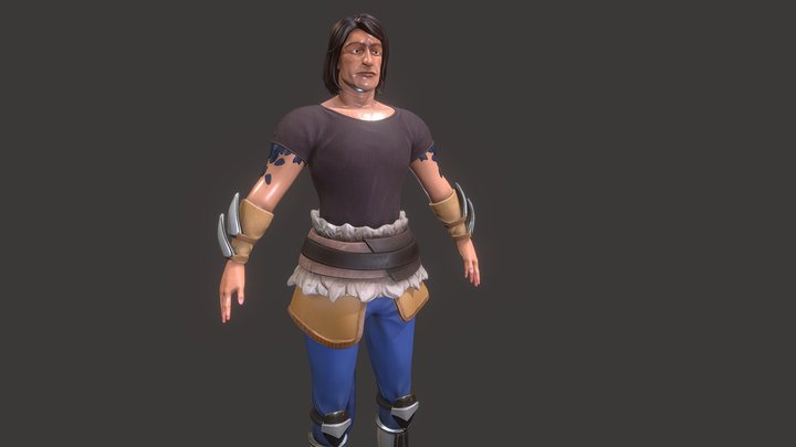Humanoid Reptilian 3D Model