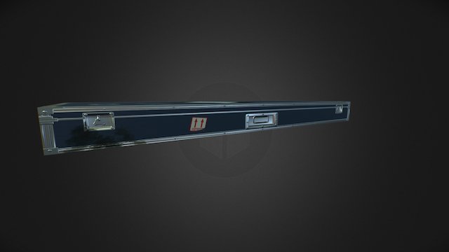 PBR Piano Flightcase 3D Model