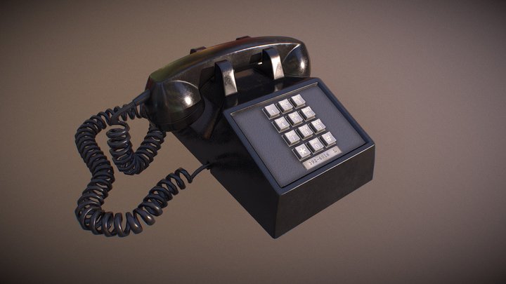 80's Telephone 3D Model