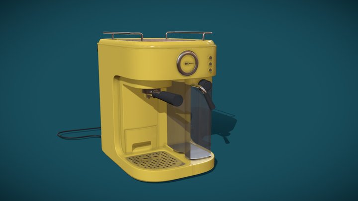 Retro Coffee machine - Swan Retro One Touch 3D Model