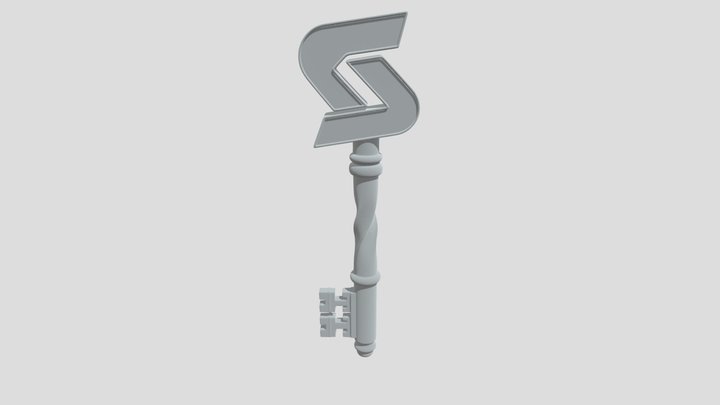 Azure S Key smooth 3D Model
