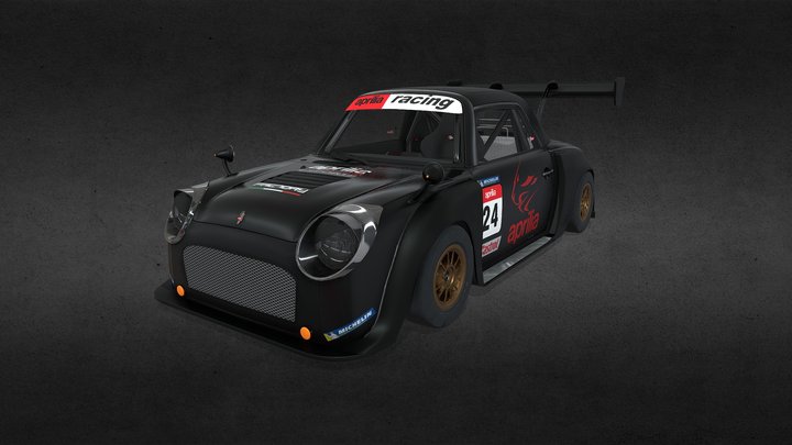 Nissan Figaro x Aprilia - Time Attack car 3D Model