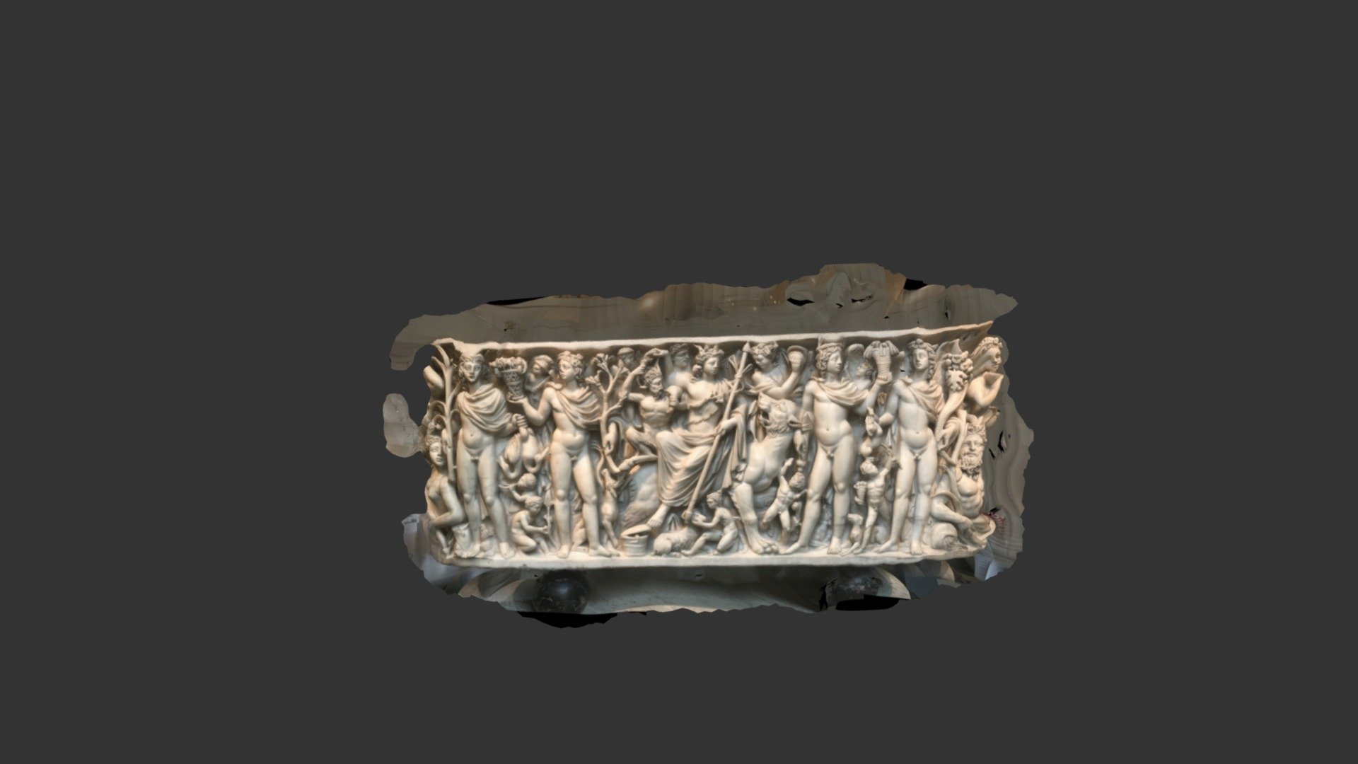 Sarcophagus with Triumph of Dionysos and Seasons - Download Free 3D ...